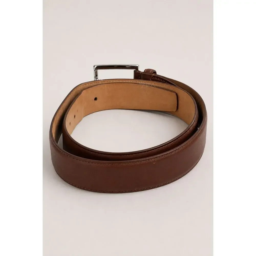 Cole Haan Genuine Leather Belt – Brown | Men’s Size 34/85 | Classic Dress/Casual